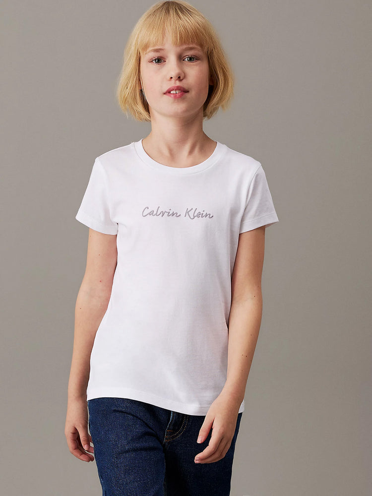 Παιδική μπλούζα μακό SCRIPT LOGO SLIM SS T-SHIRT IG0IG02857YAF | IG0IG02857YAF