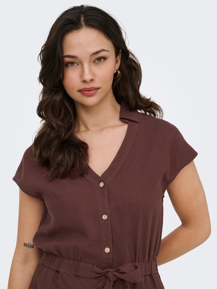 Γυναικείο ολόσωμο σορτς ONLGOA SL LINEN BL PLAYSUIT 15363708 | 15363708