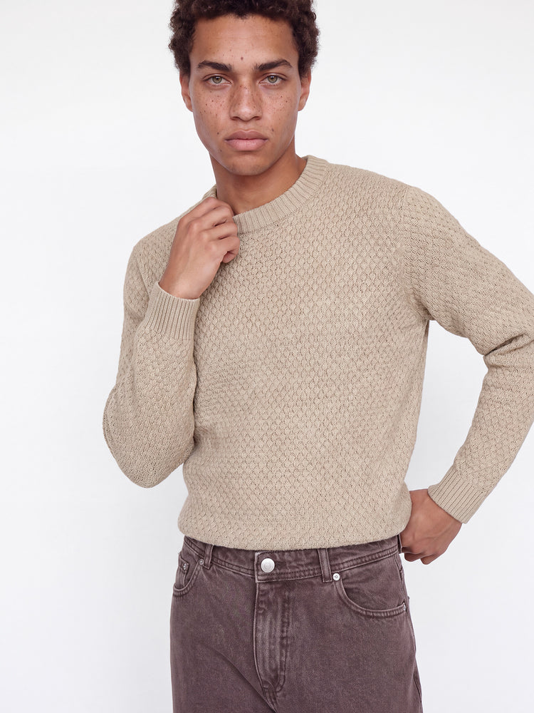 Ανδρική μπλούζα πλεκτή JJBLAKE KNIT CREW NECK SN 12299084 | 12299084