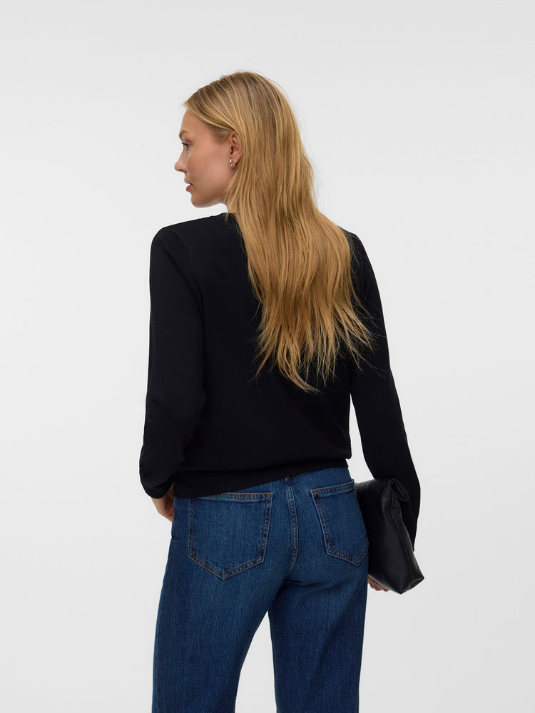 Γυναικεία ζακέτα ψιλή πλέξη VMSILJE LS O-NECK CARDIGAN NOOS 10346655 | 10346655