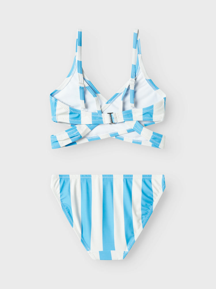 Εφηβικό μαγιό μπικίνι ριγέ NKFZELINE TRIANGLE BIKINI 13239560 | 13239560