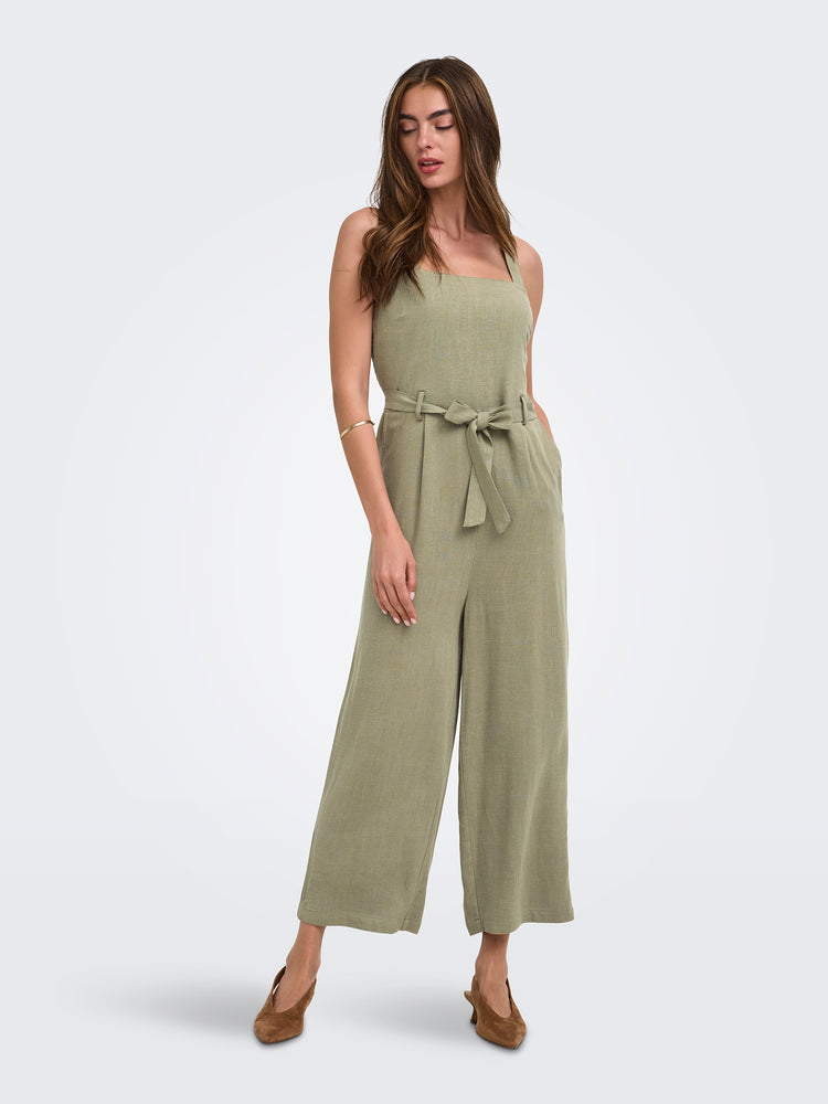 Γυναικεία ολόσωμη φόρμα ONLSIESTA LINEN BL BELT JUMPSUIT 15370393 | 15370393