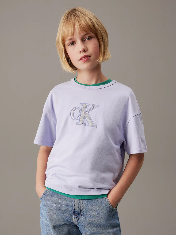 Παιδική μπλούζα METALLIC CK T-SHIRT IG0IG02863VGH | IG0IG02863VGH