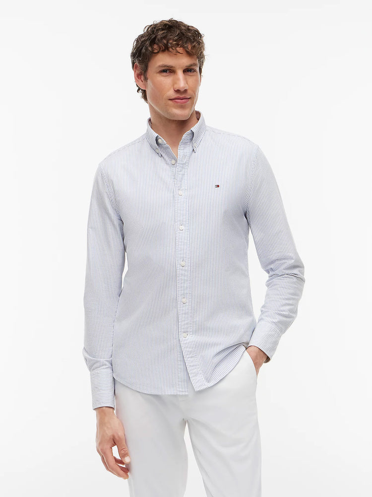 Ανδρικό πουκάμισο ριγέ HERITAGE OXFORD STRIPE RF SHIRT MW0MW362380G0 | MW0MW362380G0