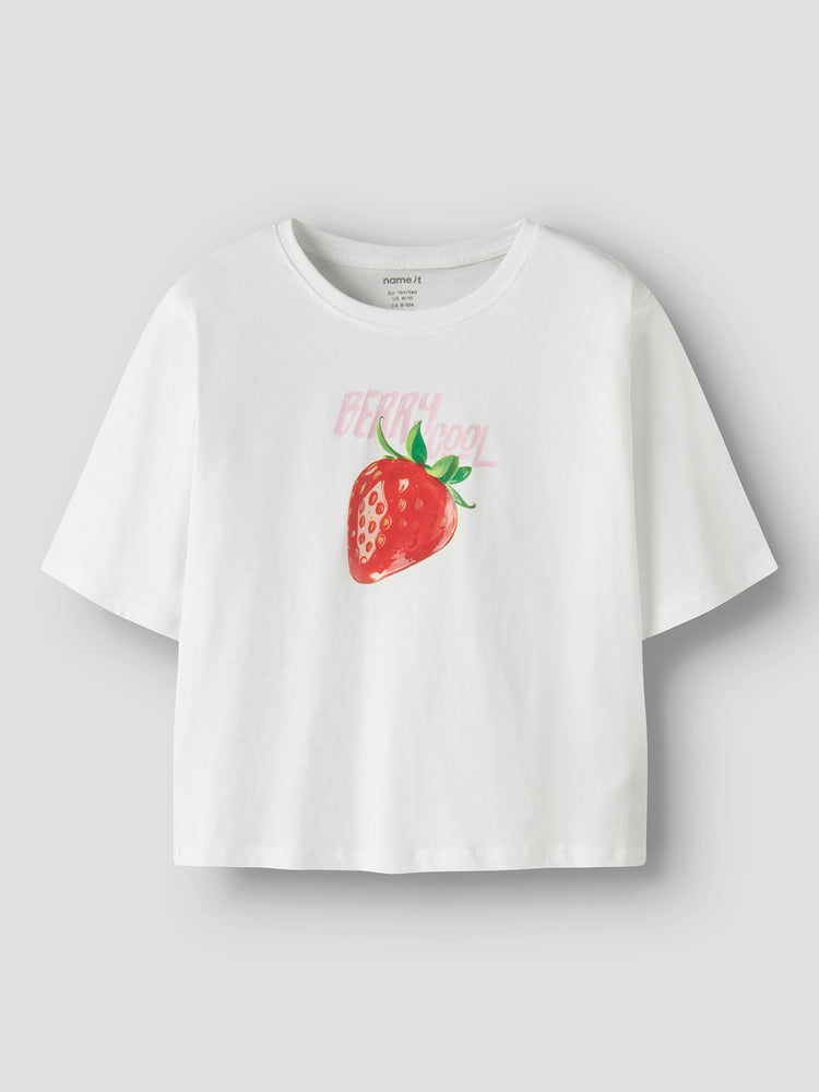 Εφηβική μπλούζα μακό strawberry NKFFARINAZ SS NREG SHORT TOP BOX 13254574 | 13254574