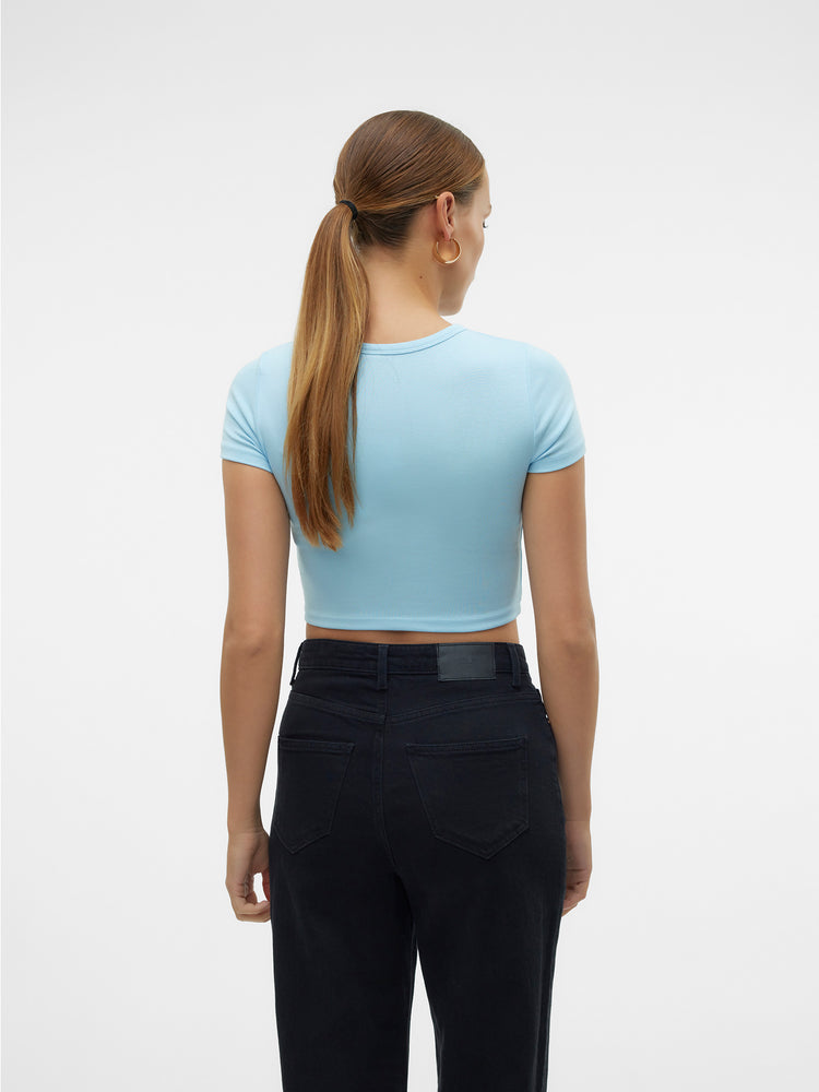 Γυναικεία μπλούζα crop SNMARYON SS O-NECK TOP JRS 10328920 | 10328920