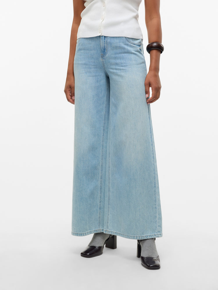 Γυναικείο παντελόνι τζιν VMANNET MR WIDE JEANS SI321 10331076 | 10331076