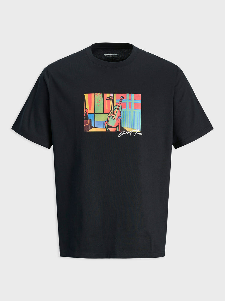 Ανδρικό t-shirt JORMANCHESTER CUBISM FRONT TEE SS CN 12273378 | 12273378