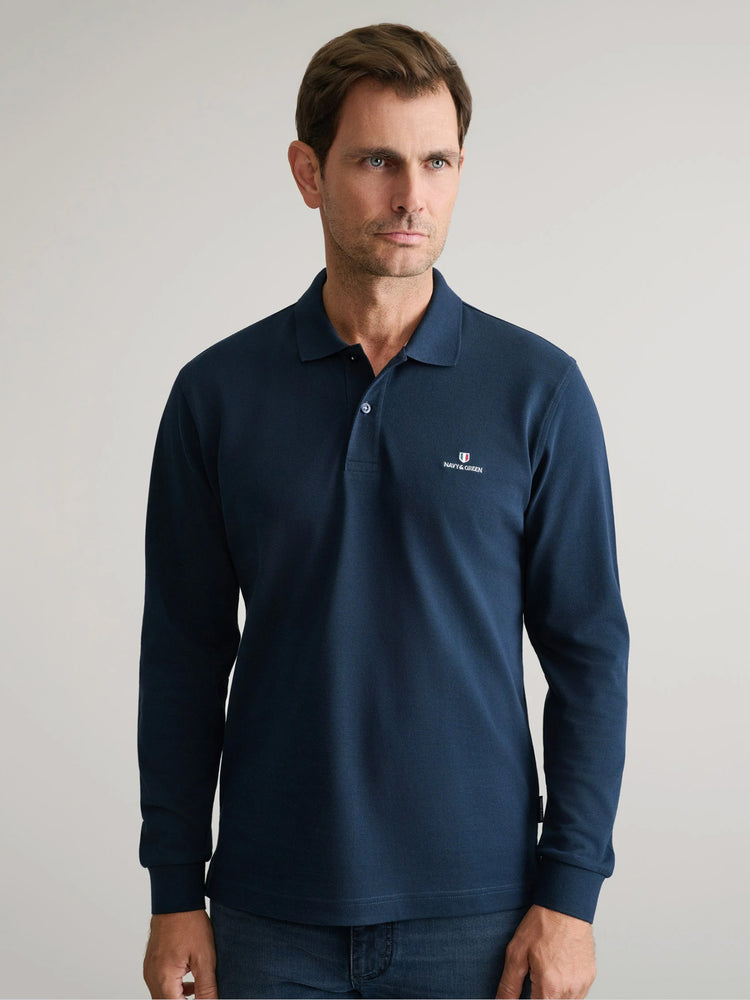 Ανδρικό polo marine blue 24GE.500.9 | 24GE.500.9