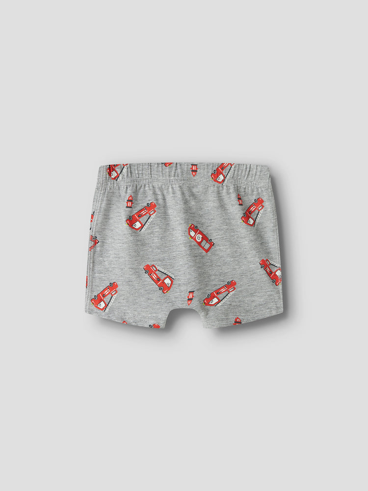Παιδικά μποξεράκια σετ 3 τεμ NMMTIGHTS 3P GREY FIRETRUCK NOOS 13252613 | 13252613