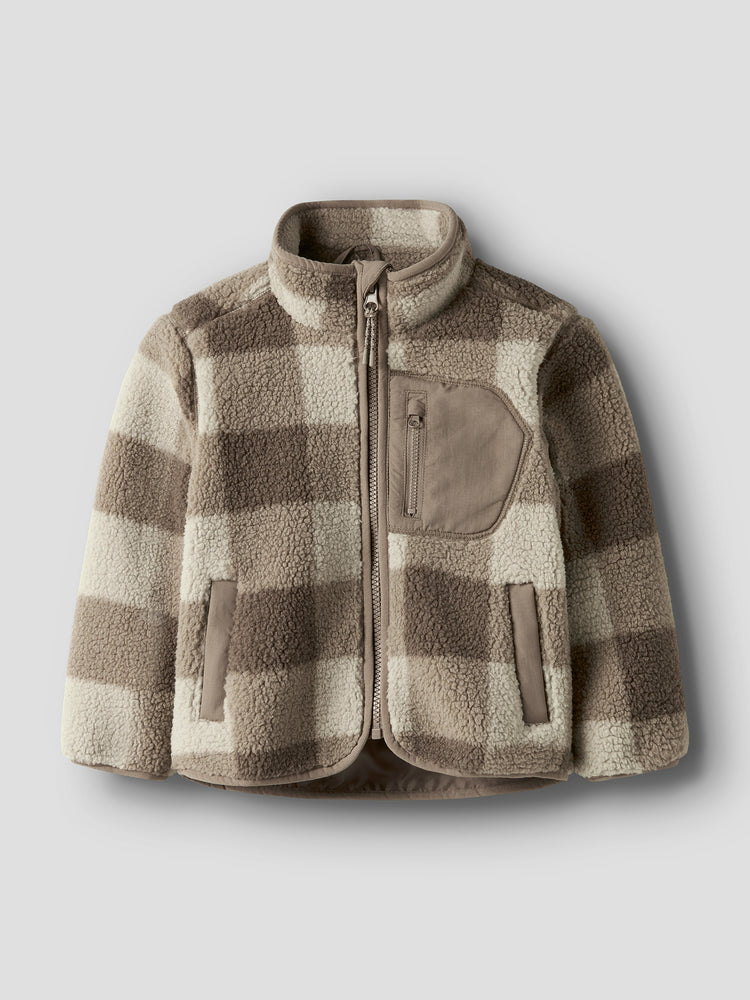 Παιδικό τζάκετ καρό NMMMONICO SHERPA JACKET CHECK 13250736 | 13250736
