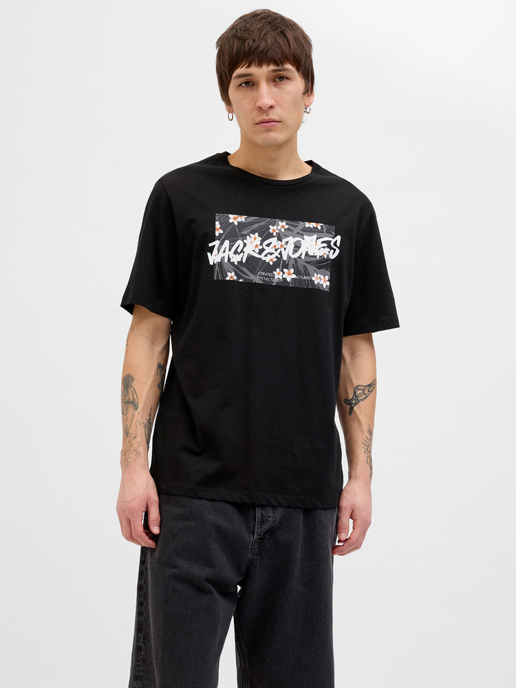 Ανδρικό t-shirt JJHAWAII SHAPE TEE SS CREW NECK 12269324 | 12269324