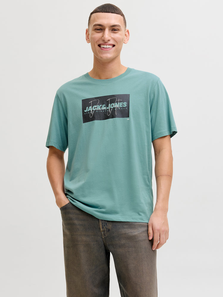 Ανδρικό t-shirt JJCOLE PRINT TEE SS CREW NECK LN 12288492 | 12288492