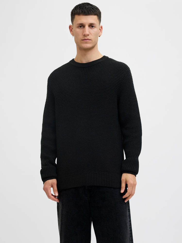 Ανδρική μπλούζα πλεκτή JJGLOBAL KNIT CREW NECK 12287594 | 12287594