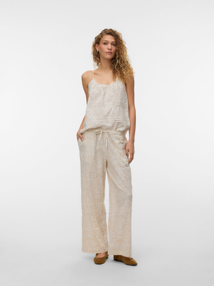 Γυναικείο παντελόνι εμπριμέ VMDICTHE NW WIDE TIE PANT WVN 10341604 | 10341604