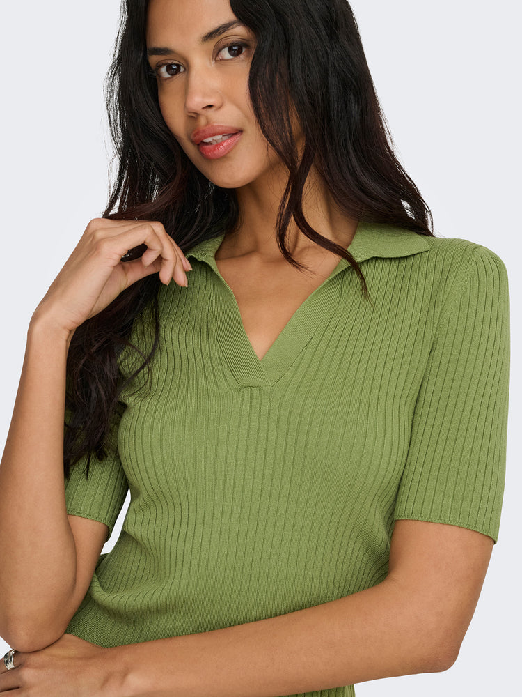 Γυναικεία μπλούζα πλεκτή ONLKAYA SS POLO SOLID OS NCA KNT 15382182 | 15382182