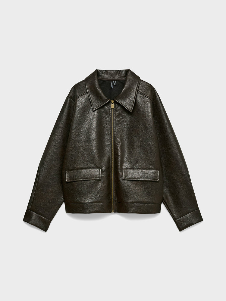 Γυναικείο τζάκετ δερματίνη VMBRIDGET LS ZIP JACKET JRS 10351514 | 10351514
