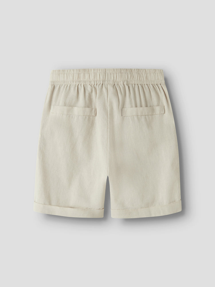 Εφηβική βερμούδα λινή NKMFALINNEN SHORTS 13240460 | 13240460