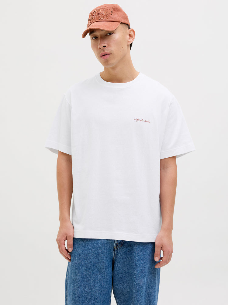 Ανδρικό t-shirt JORMARRAKESH SKETCH TEE SS CREW NECK 12273388 | 12273388