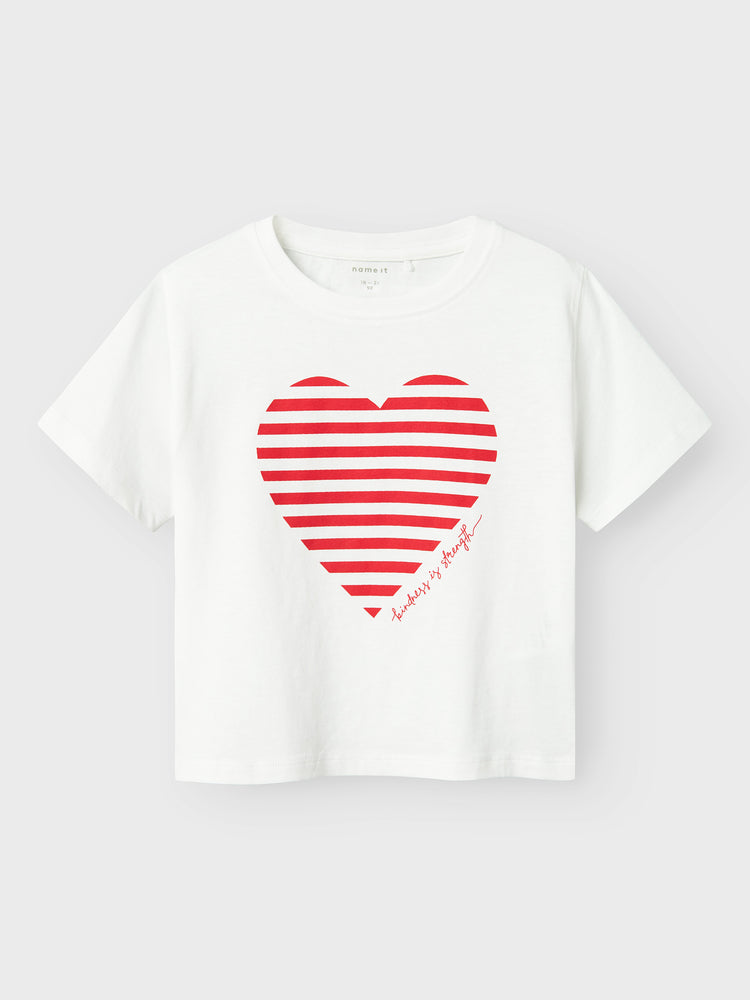 Παιδική μπλούζα heart NMFFESKO SS NREG TOP 13242298 | 13242298