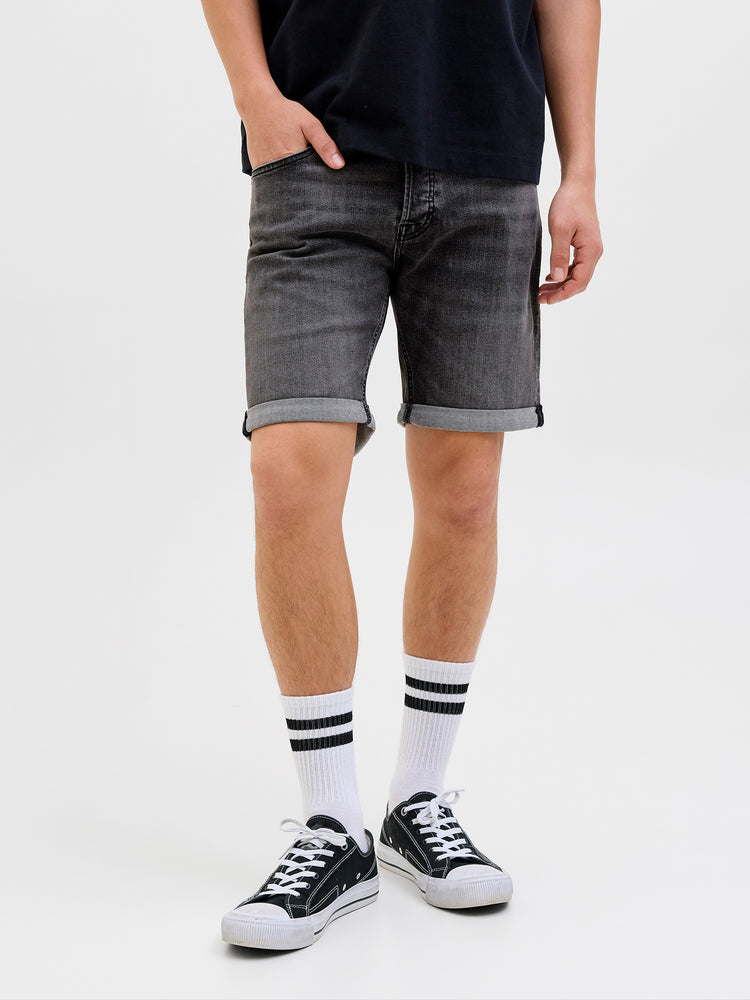 Ανδρική βερμούδα τζιν Black Denim JJIRICK JJBASIC SHORTS AT 12269500 | 12269500