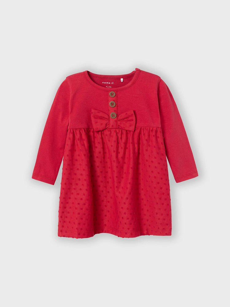 Παιδικό φόρεμα μακό NBFRUBINE LS DRESS 13210014 | 13210014
