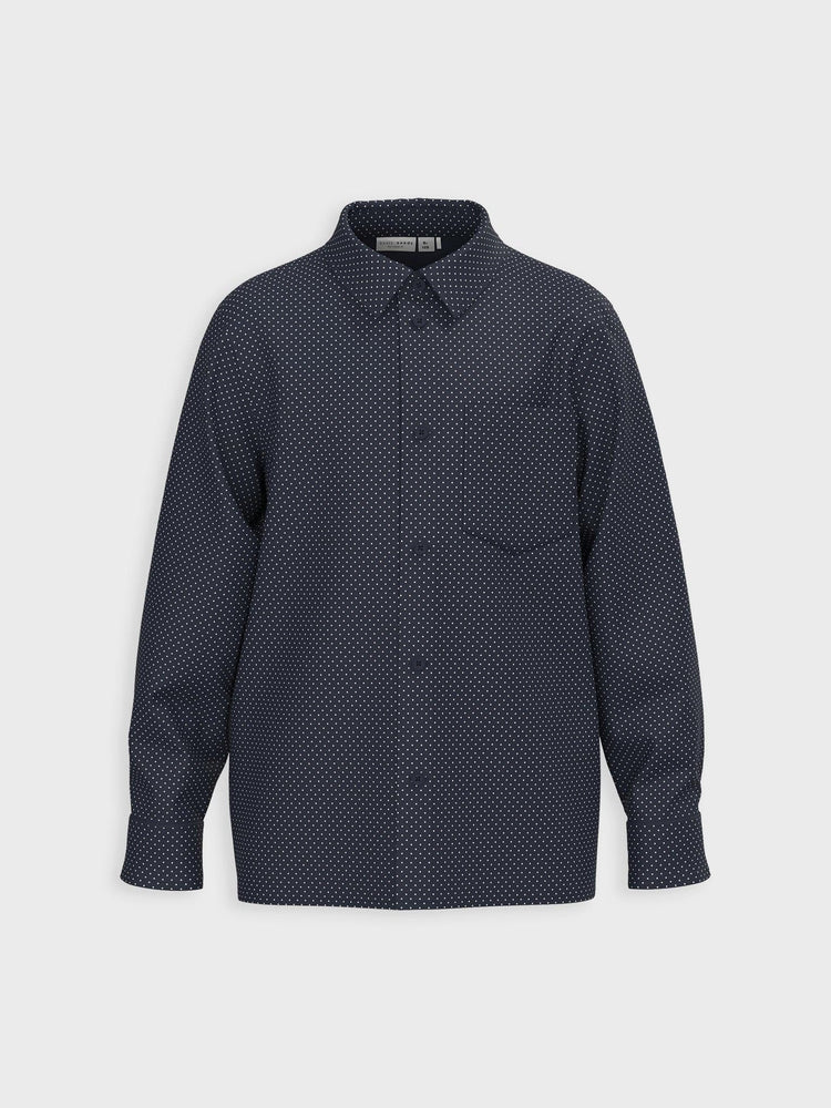 Εφηβικό πουκάμισο πουά NKMVILFRED LS SHIRT 13224609 | 13224609