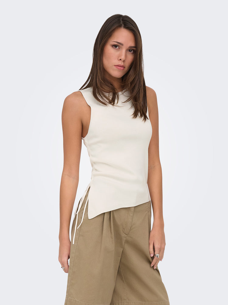 Γυναικεία μπλούζα πλεκτή  ONLMILO SL O-NECK STRING TOP 15373285 | 15373285