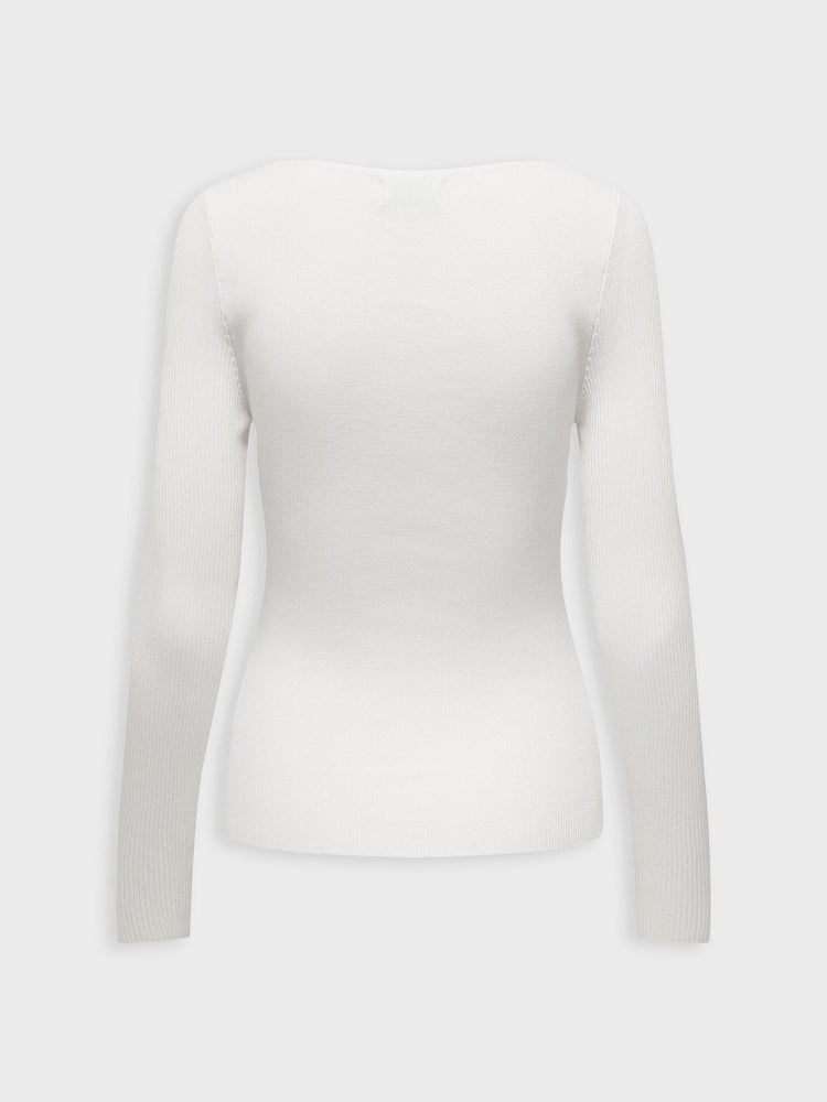 Γυναικεία μπλούζα ONLLISA LS DETAIL V-NECK KNT 15306996 | 15306996