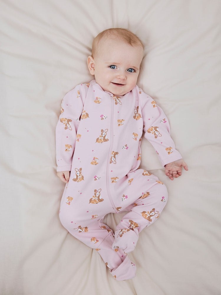Βρεφικά φορμάκια σετ 2 τεμ NBFNIGHTSUIT 2P ZIP FF ROSE DEER NOOS 13232740 | 13232740