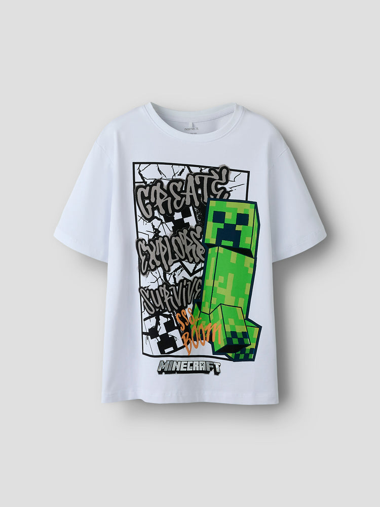 Εφηβική μπλούζα MINECRAFT NKMMASE MINECRAFT SS NREG TOP NOOS 13254203 | 13254203