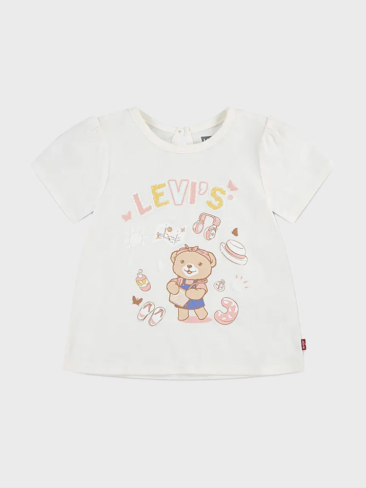 Βρεφική μπλούζα LVG LIV SS SMOCKED SLV TEE 1EM401W86 | 1EM401W86