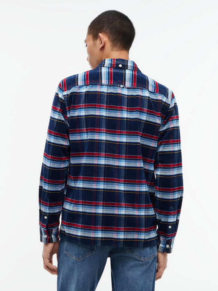 Ανδρικό πουκάμισο καρό TJM REG PATTERN CORDUROY SHIRT DM0DM236150M0 | DM0DM236150M0