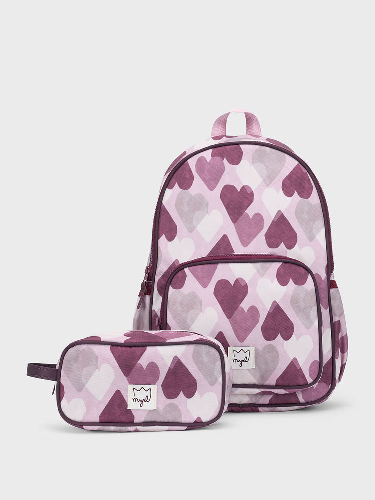 Παιδικό σακίδιο backpack hearts 16-10325-024 | 16-10325-024