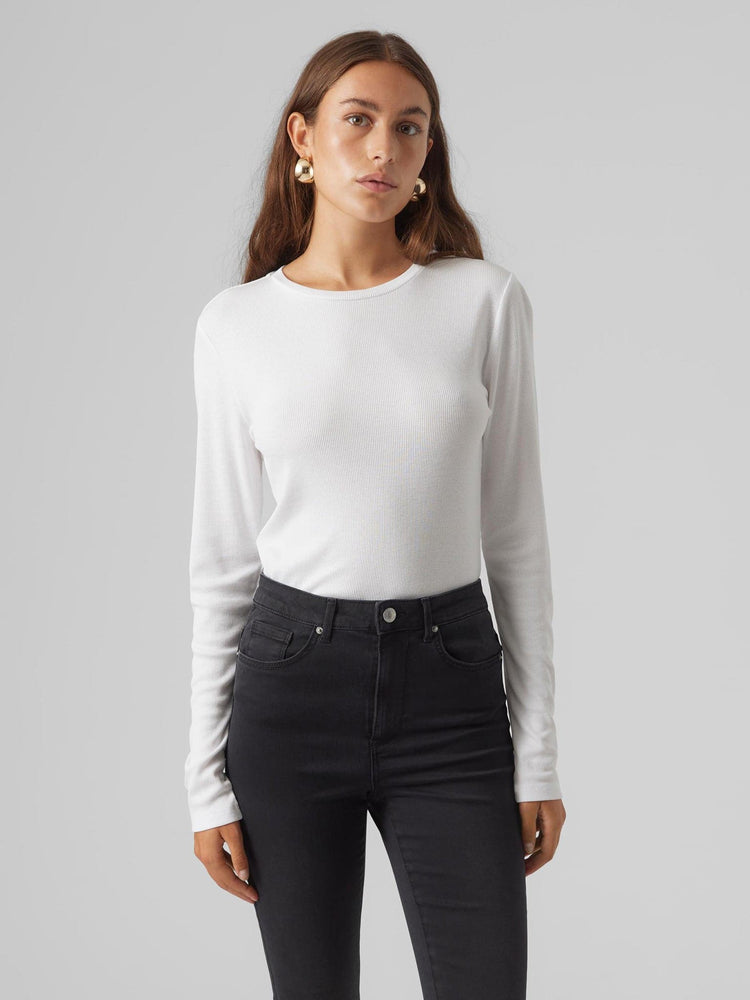 Γυναικεία μπλούζα ριπ VMROMA LS SLIM TOP JRS NOOS 10293830 | 10293830