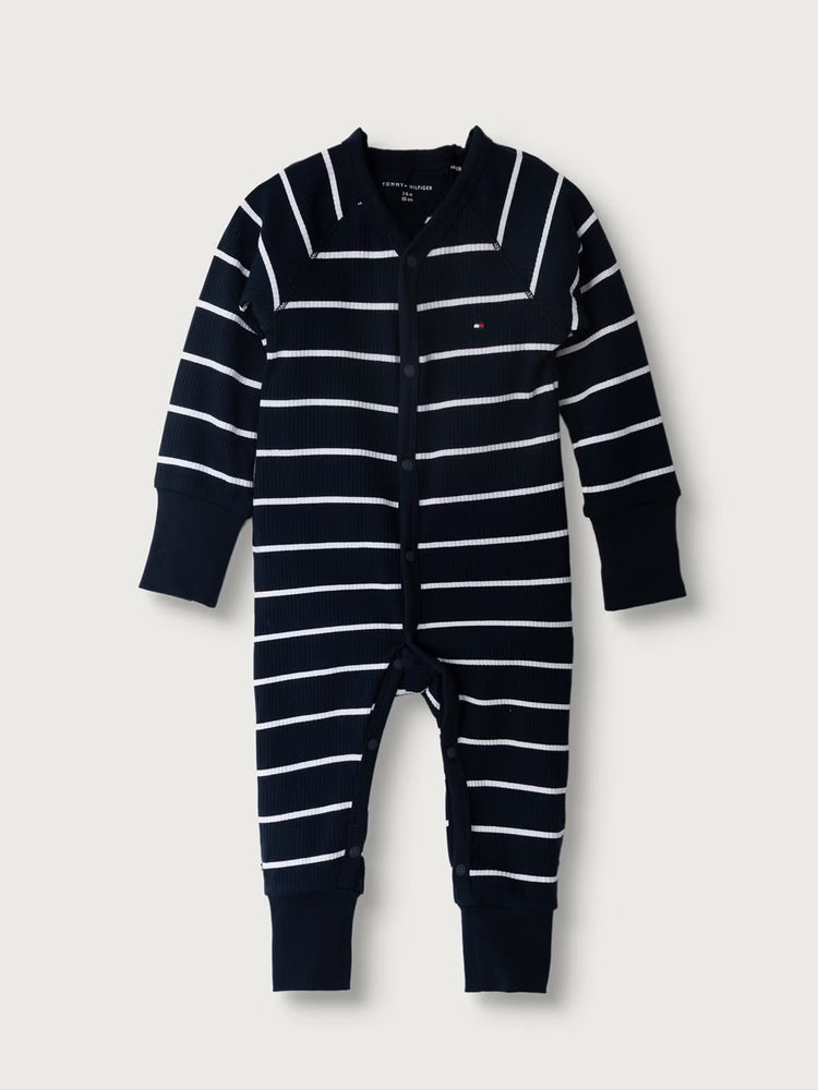 Βρεφικό φορμάκι ριγέ ριπ STRIPED RIB COVERALL KN0KN02410C1G | KN0KN02410C1G