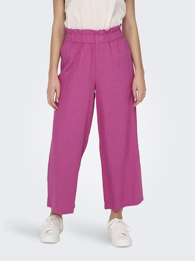 Γυναικεία ζιπ κιλότ ONLSOLVI-CARO HW LINEN CULOTTE CC PNT 15310905 | 15310905