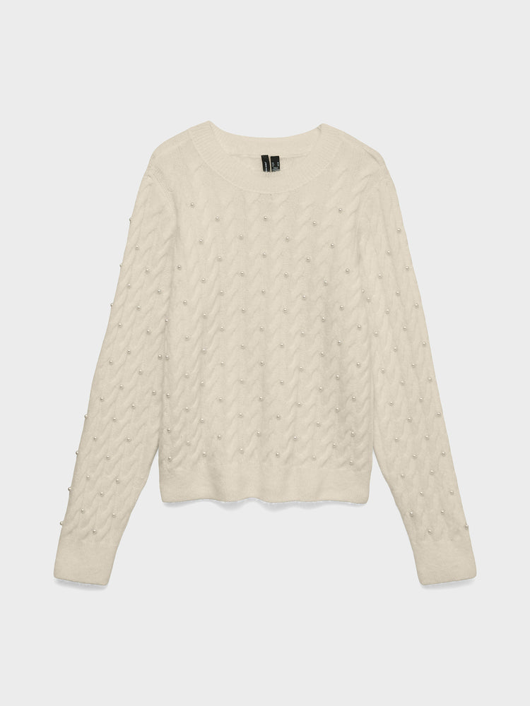 Γυναικεία μπλούζα πλεκτή VMGIULIA LS CABLE KNIT PULLOVER EXP 10350029 | 10350029