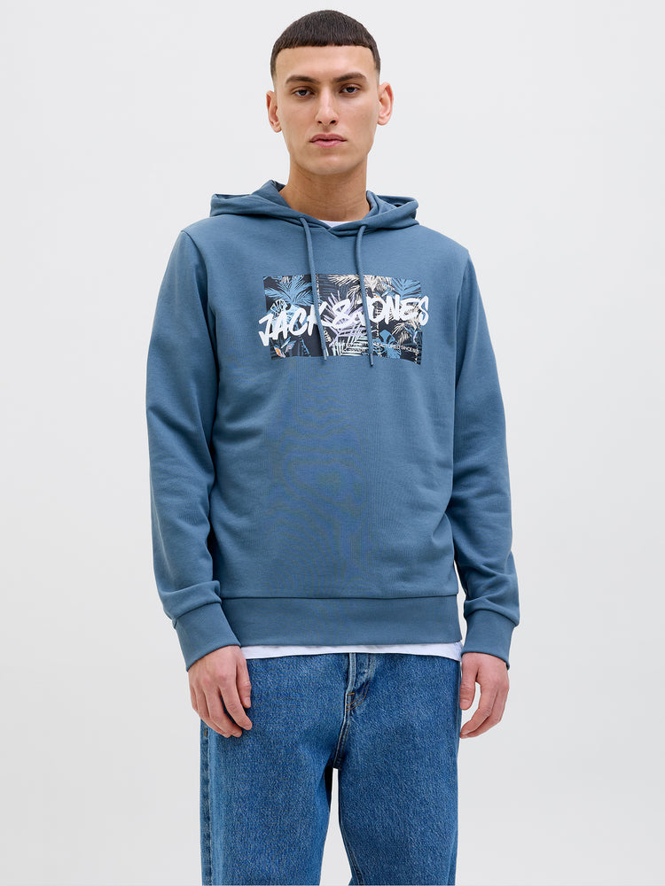 Ανδρική μπλούζα φούτερ JJHAWAII SHAPE SWEAT HOOD 12269316 | 12269316