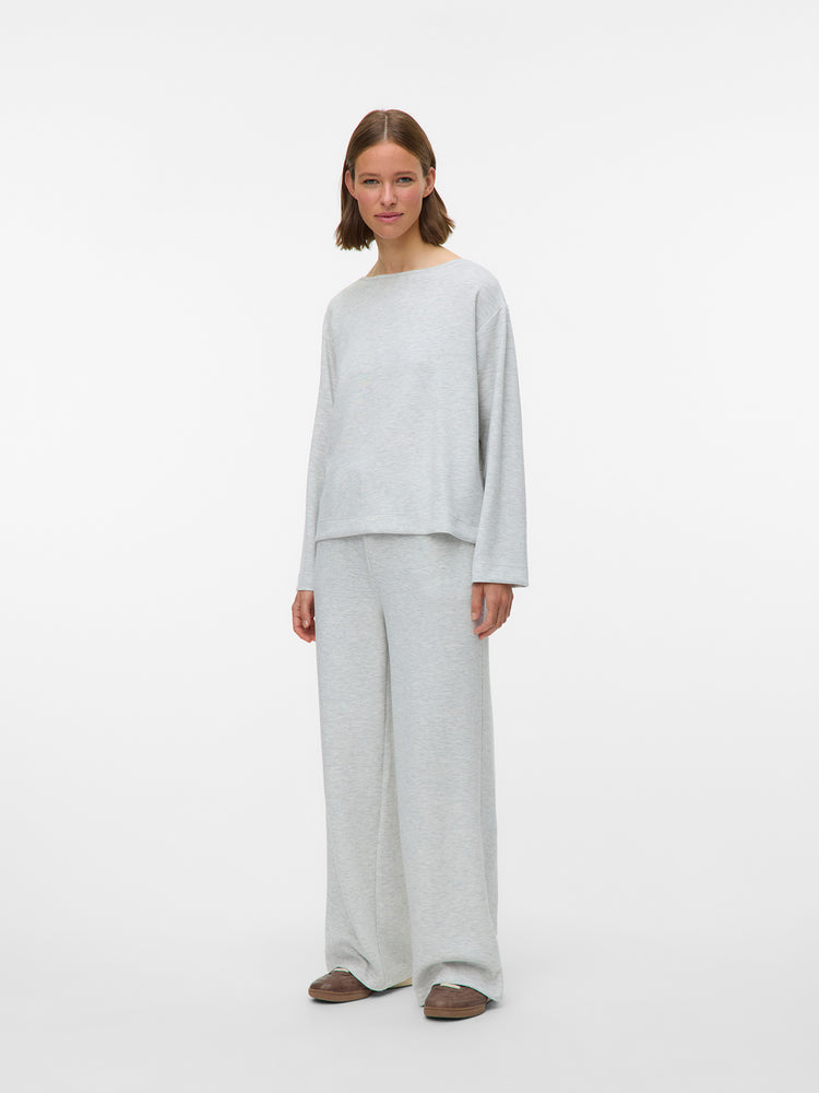 Γυναικείο παντελόνι μελανζέ VMHALI HW WIDE PANTS JRS 10337746 | 10337746