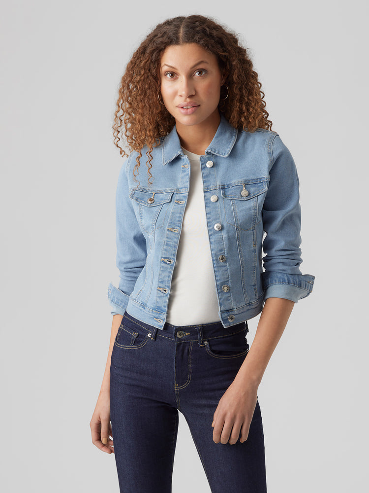 Γυναικείο τζάκετ τζιν light blue VMLUNA LS SLIM DNM JACKET MIX GA NOOS 10279492 | 10279492