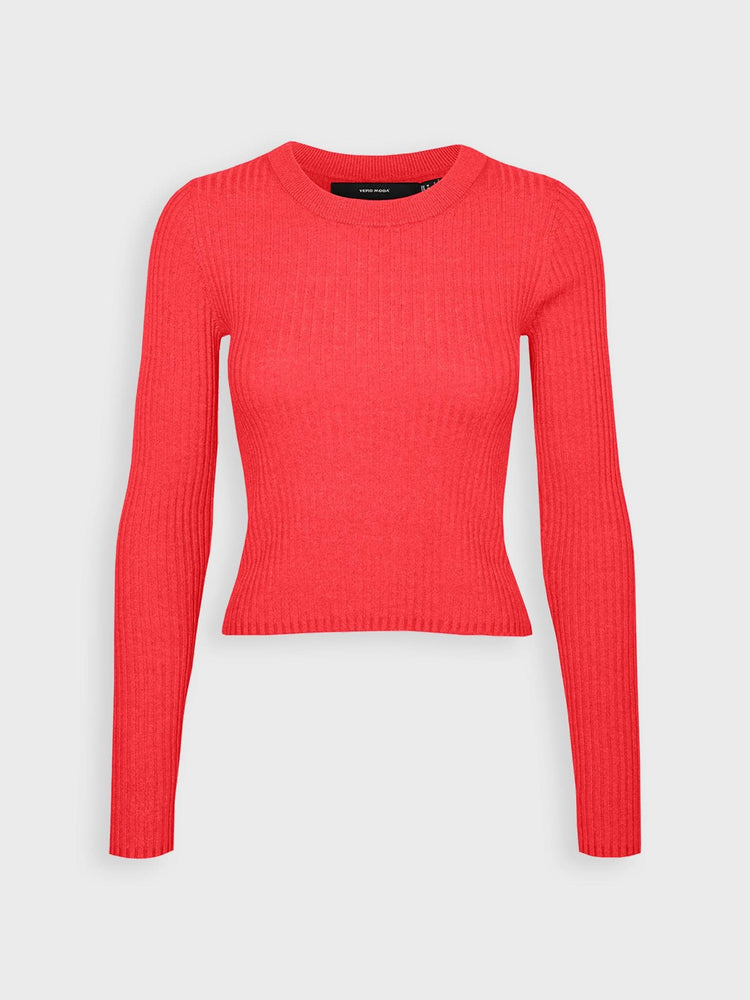 Γυναικεία μπλούζα πλεκτή VMLUCKY LS SHORT PULLOVER GA BOO 10300083 | 10300083