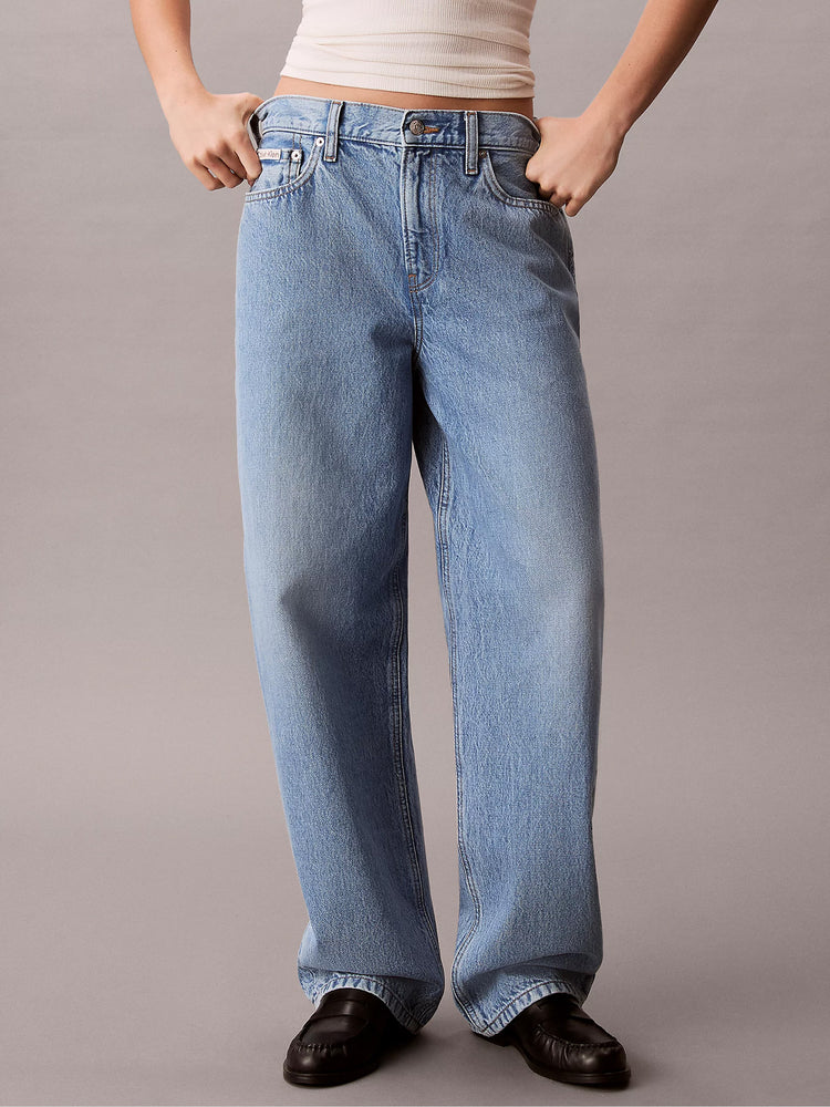 Γυναικείο παντελόνι τζιν RELAXED BARREL JEAN SAGE STONE LV047F684GRJK | LV047F684GRJK