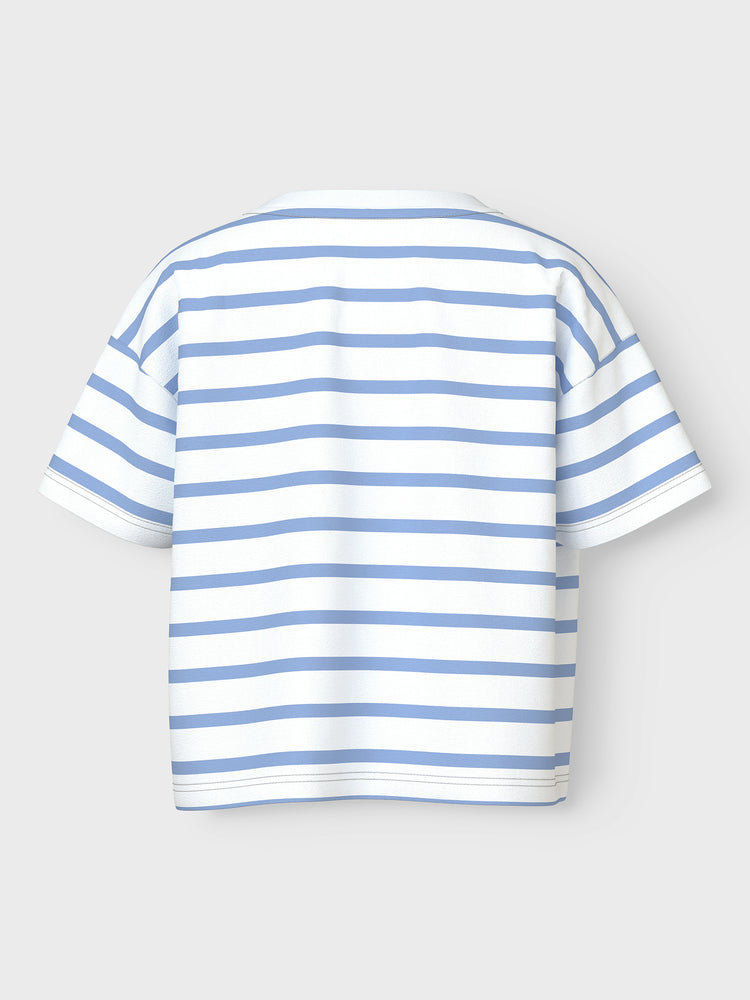 Παιδική μπλούζα ρίγε NMFVITANNI SS SHORT RLX TOP 13241601 | 13241601