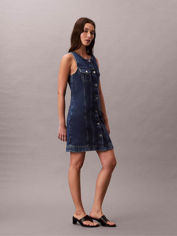 Γυναικείο φόρεμα τζιν WHS SLVLS MINI TRUCKER DRESS LV047F761G0LX | LV047F761G0LX