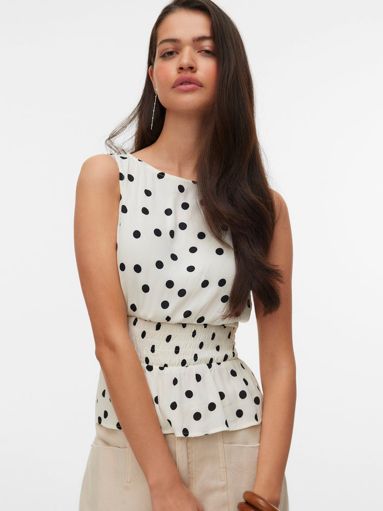 Γυναικεία μπλούζα πουά VMELISA S/L SMOCK DETAIL TOP 10347963 | 10347963