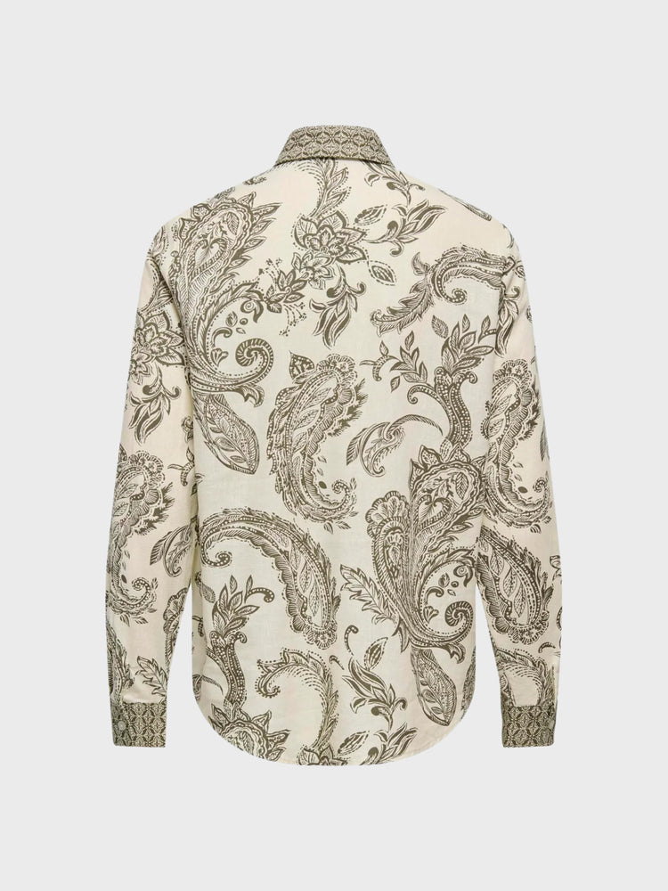 Γυναικείο πουκάμισο εμπριμέ ONLLEYA L/S PAISLEY SHIRT 15373648 | 15373648