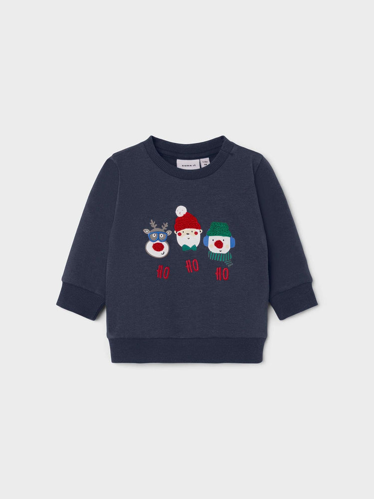Βρεφική μπλούζα φούτερ Christmas NBNRUBY LS SWEAT BRU 13221957 | 13221957