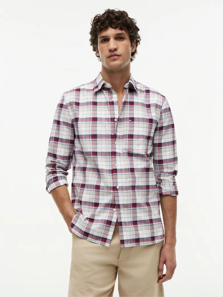 Ανδρικό πουκάμισο καρό HERITAGE OXFORD MEDIUM CHEC MW0MW433060QY | MW0MW433060QY