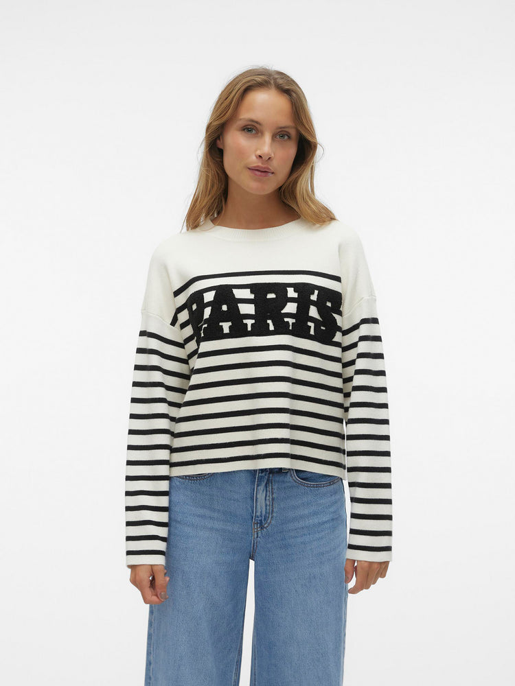 Γυναικεία μπλούζα πλεκτή VMARIA PARIS LS O-NECK PULLOVER 10304256 | 10304256